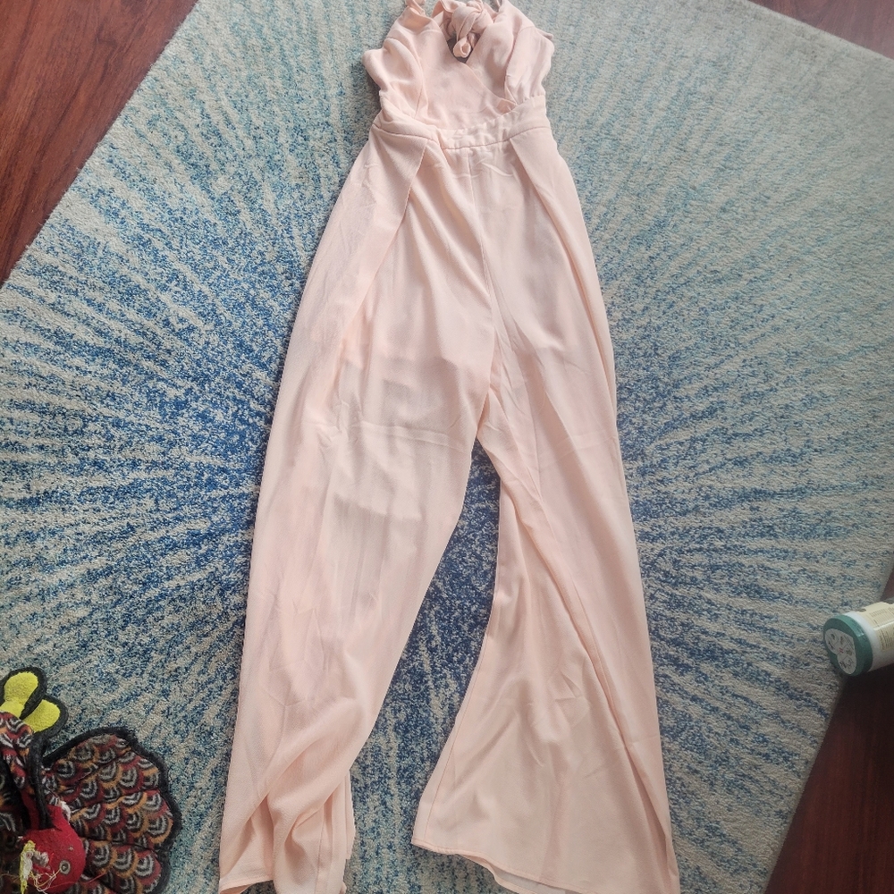 Peach pant suit